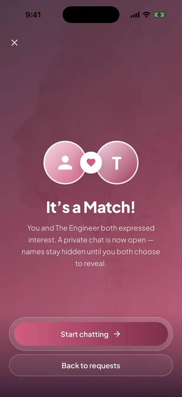 Zauj It’s a match screen